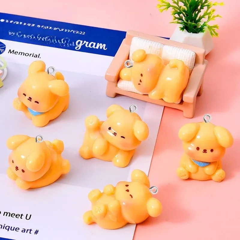 10Pcs Cute Cartoon Dog Acrylic - огляд і ціна Resin Art Acrylic