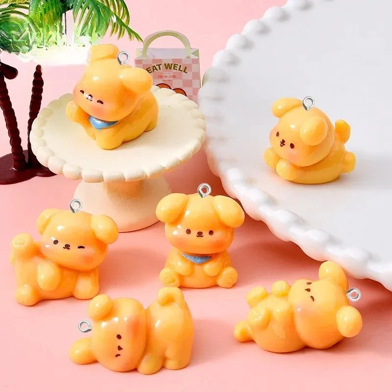 10Pcs Cute Cartoon Dog Acrylic - огляд і ціна Resin Art Acrylic