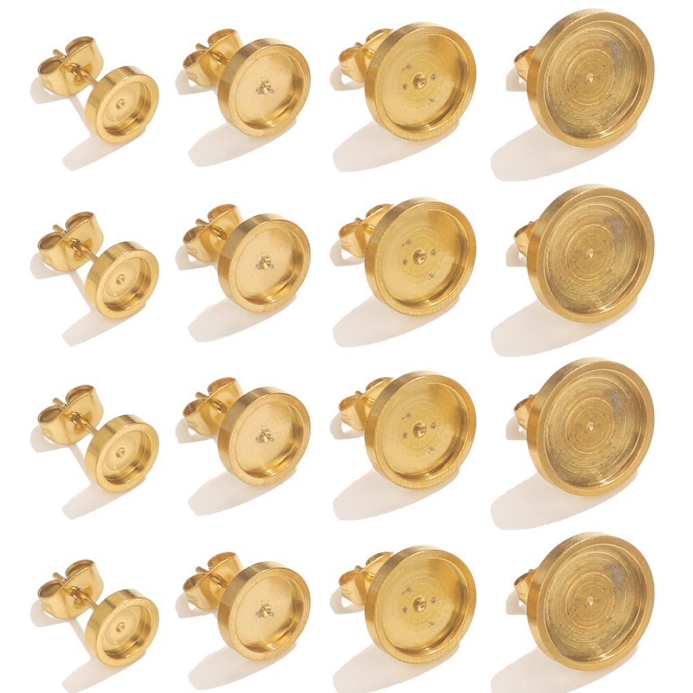 10pcs Stainless Steel Gold Ear - огляд і ціна Resin Art Box