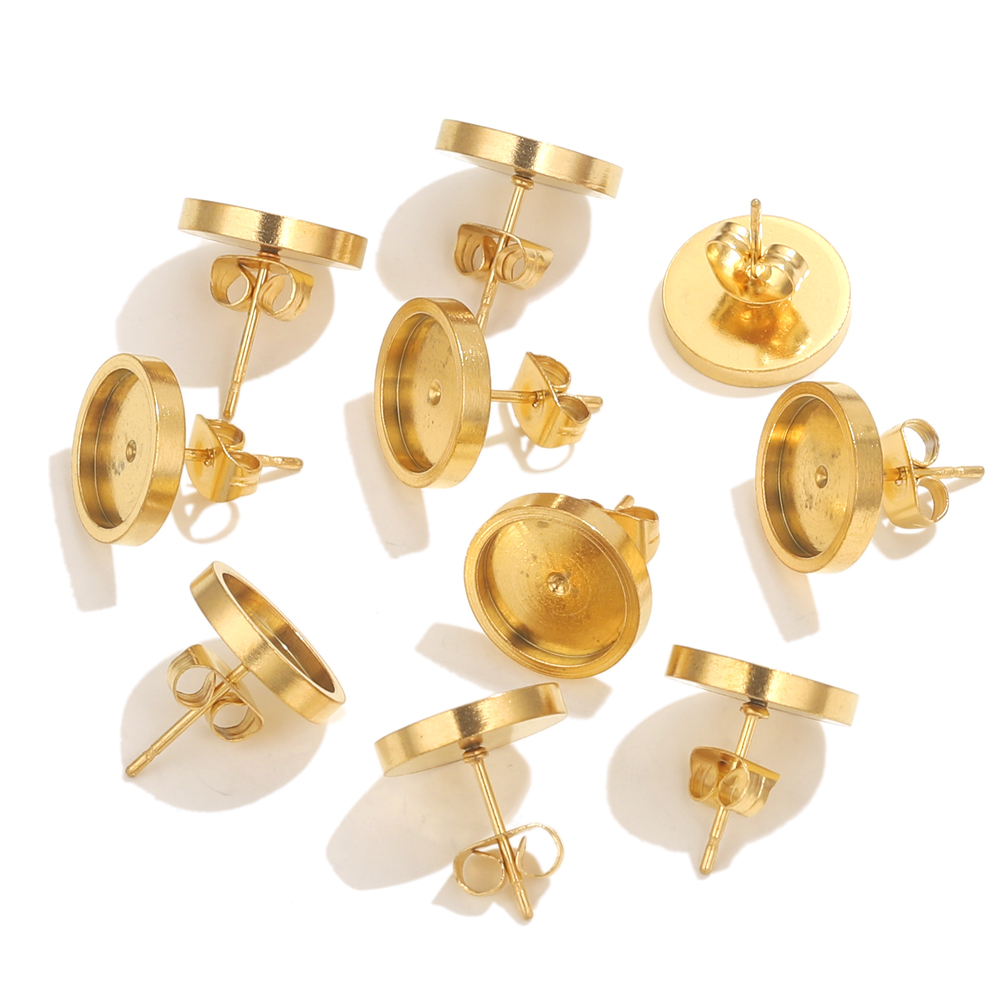 10pcs Stainless Steel Gold Ear - огляд і ціна Resin Art Box
