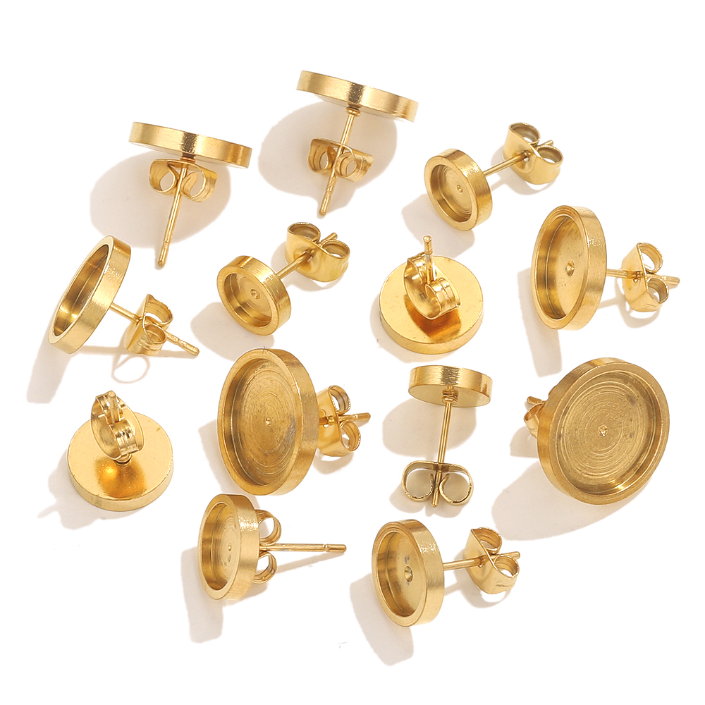 10pcs Stainless Steel Gold Ear - огляд і ціна Resin Art Box
