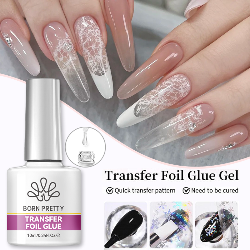 BORN PRETTY Nail Foil Glue Gel - огляд і ціна Uv Lamp Nail Resin