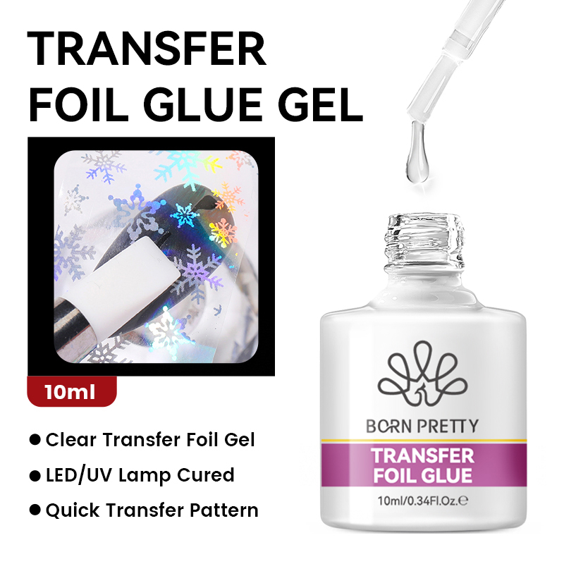BORN PRETTY Nail Foil Glue Gel - огляд і ціна Uv Lamp Nail Resin