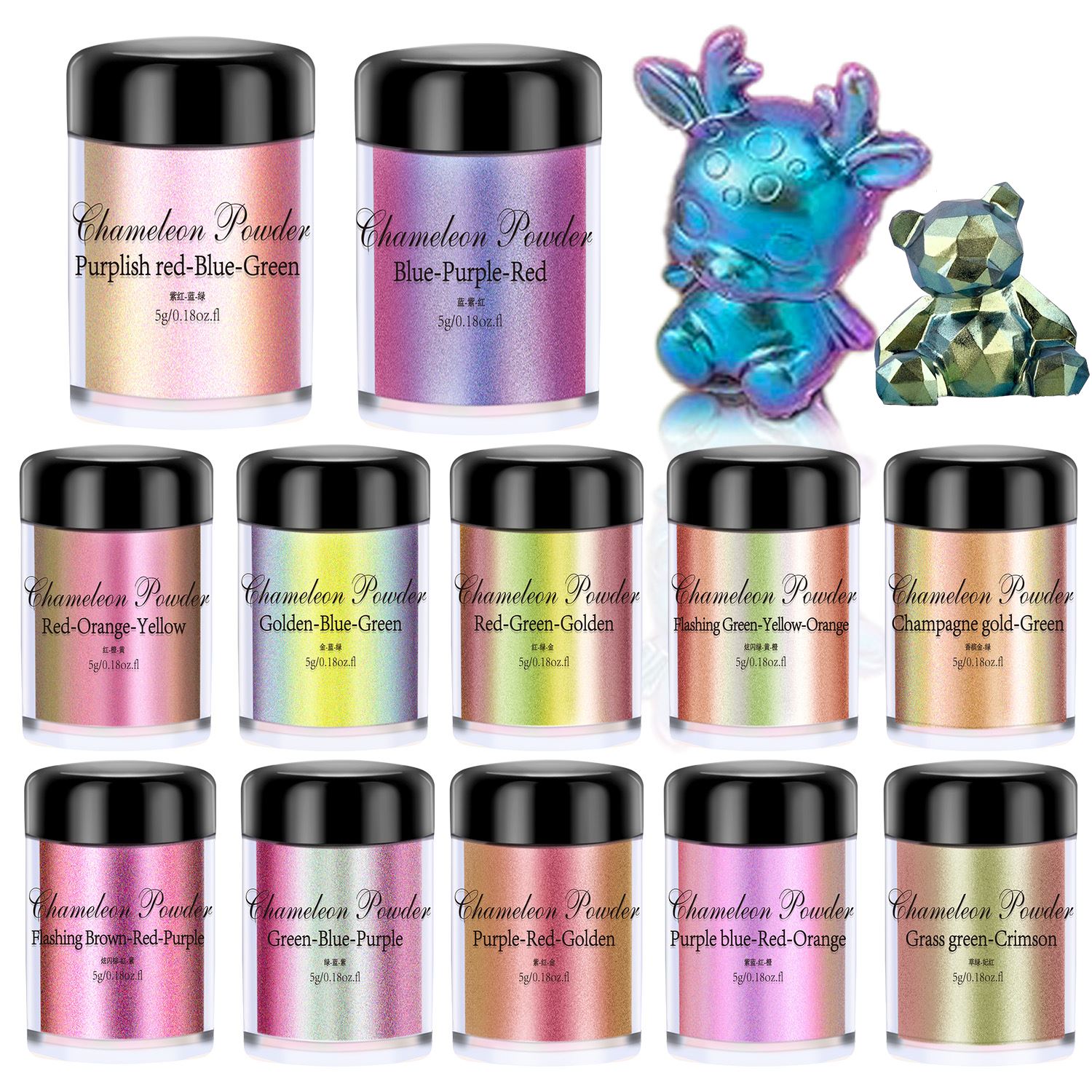 5g Chameleon Powder Nail Stain - огляд і ціна Resin Color Paste